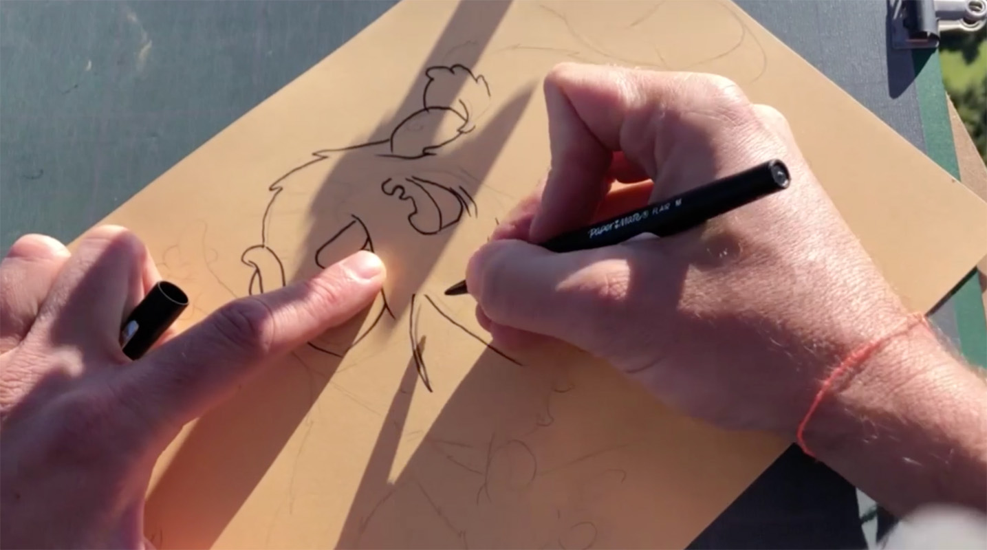 vidéo complète dessin en parapente
